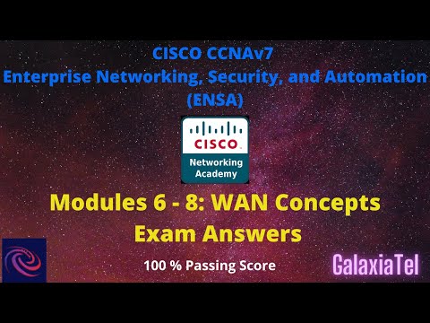 CCNA 3 v7 Modules 6 – 8: WAN Concepts Exam Answers