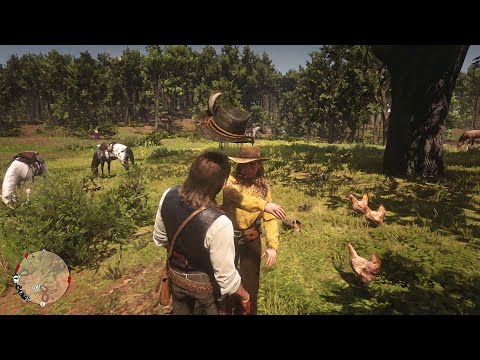 RDR2 - Sadie knocks Arthur out with a slap right in the camp