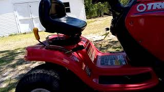 Riding mower won&#39;t go forward or backwards found the cause