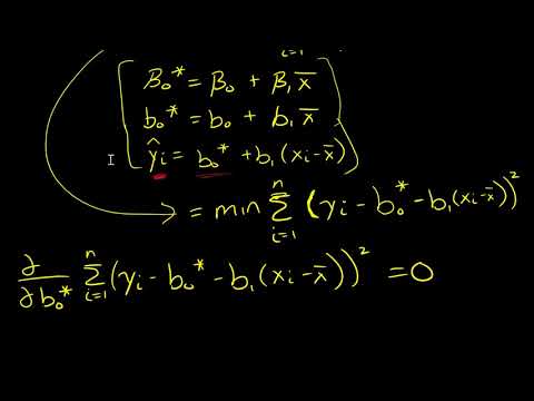 Least Square Estimators - Explaining and deriving