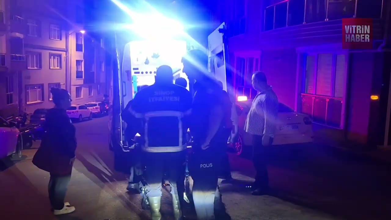 Sinop'ta bir genç balkondan beton zemine düştü