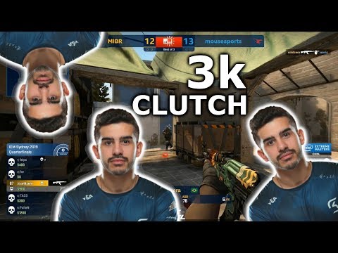Coldzera Incredible 1vs3 Clutch (MIBR vs mousesports)