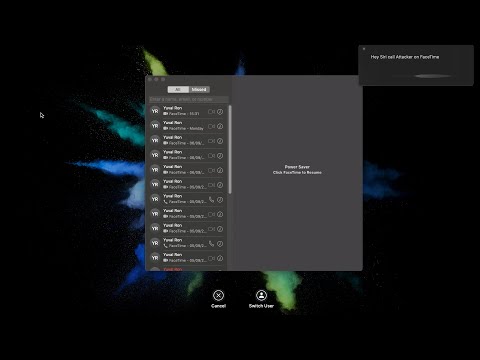 FaceTime Vulnerability: Access Call Log from Lock Screen (CVE-2020-3881) - Fixed on macOS 10.15.4