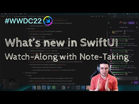 [iOS Dev] WWDC Day 2: What's new in SwiftUI – Watch-Along with Note-Taking thumbnail