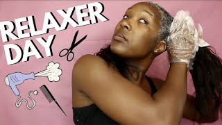 IT&#39;S RELAXER DAY {STEP BY STEP} HIGH POROSITY HAIR Pt. 1