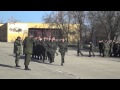 Крым: 501 батальон морской пехоты Украины поднимает российский флаг 