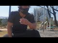 마스크 쓰고 공원에서 맨몸운동 턱걸이 푸쉬업 점프스쿼트 [Calisthenics workout Pull-up]
