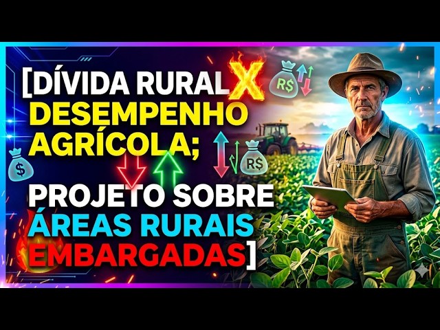 Dívida rural x desempenho agrícola; Projeto sobre áreas rurais embargadas.