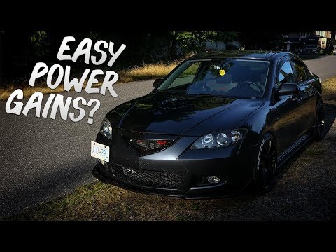 Part of a video titled How To Make Your MAZDA 3 FASTER! (POWER GAINS) - YouTube