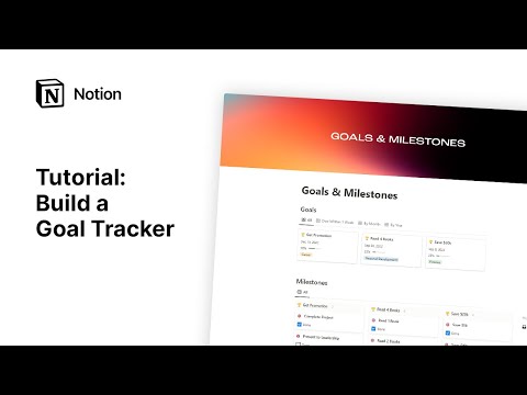 Goals & Milestones | Prototion | Get Notion Template