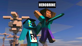Minecraft | Oggy Attack On Herobrine With Jack | Minecraft Pe | In Hindi | Rock Indian Gamer | video