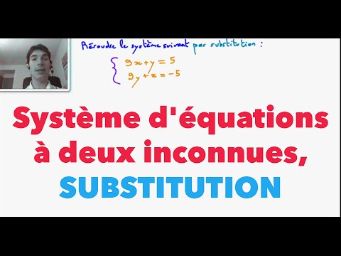 comment poser une equation a 2 inconnues