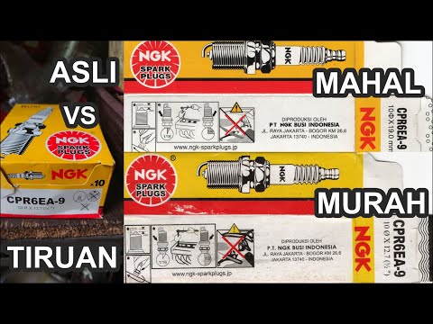 Busi NGK Asli/ Ori vs Busi NGK Tiruan/ Palsu/ KW