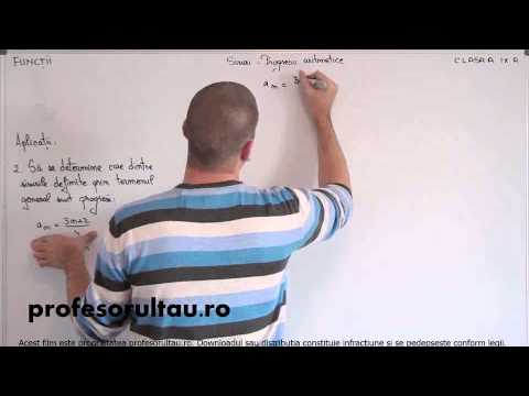 15   cls9   Functii   siruri   progresii aritmetice   aplicatii   partea 2 - profesorultau.ro