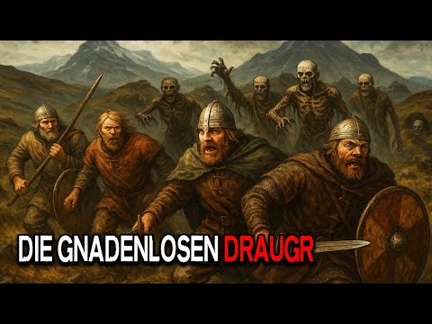 Wikinger Entdecker Flohen vor dem Draugr in Island 874 n. Chr.