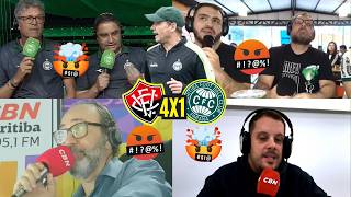 REAÇÕES DOS TORCEDORES DO CURITIBA REVOLTADOS COM GOLEADA DE 4 A 1 PRO VITÓRIA- BRASILEIRÃO 2026