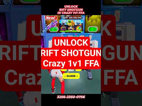 RIFT SHOTGUN IN CRAZY 1V1 FFA All Guns & Rides FORTNITE MAP #shorts  #fortnite #fortnitecreative