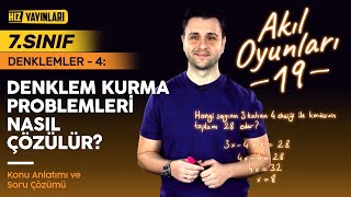 Denklem Kurma Problemleri Soru Çözümü, Konu Anlatımı | Ozan Alper ile 7. Sınıf Matematik #19