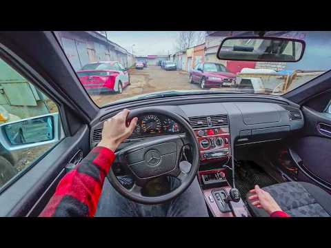 1997 Mercedes-benz C-Class W202 2.2 D (95 hp) - Germany Old Diesel Car POV Test Drive