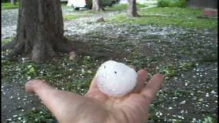 preview picture of video 'Huge Hail Storm Bozeman Montana June-30-2010'