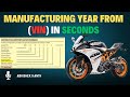 Find Out Manufacturing Year From VIN In Seconds Easiest Way To Go