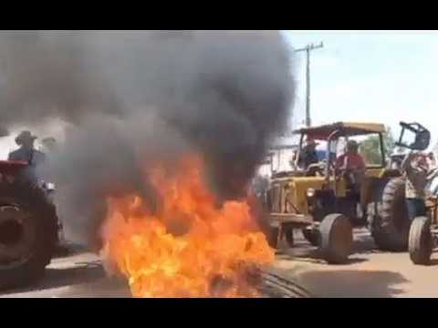 Incidentes durante manifestación de cañicultores en Mauricio José Troche