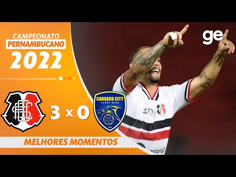 Gols e lances de Santa Cruz x Caruaru City