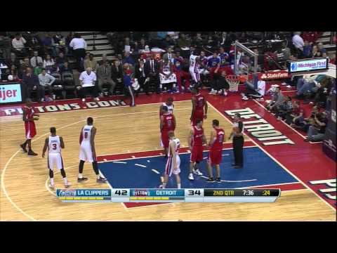 clippers pistons drummond free throw