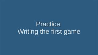Download the video "9 Practice: Writing the first game on Python"