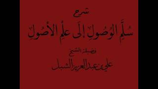 صورة أ.د علي بن عبدالعزيز الشبل | شرح سلم الوصول إلى علم الأصول(32/23)