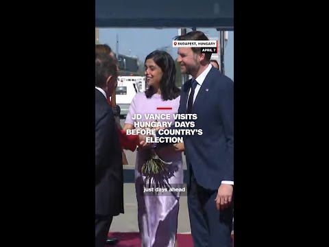 JD Vance visits Hungary days before country's election