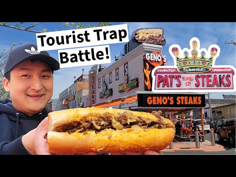 Pat's vs. Geno's! Which Tourist Trap Philly Cheesesteak is Better?
