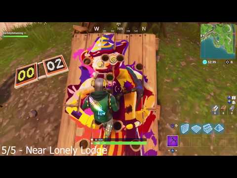 Fortnite Battle Royale - All Carnival Clown Boards Location - Season 6 Week 9 Challenge