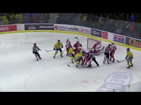SESTŘIH: HC ZUBR Přerov - HC Slavia Praha 3:2 po prodl. (16.1.2019)