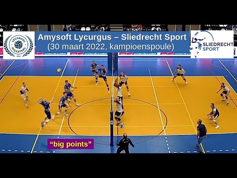 2022-03-30 Amysoft Lycurgus - Sliedrecht Sport (kampioenspoule), "big points" in 7 minuten