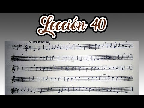 Lección 40 Metodo de Solfeo de Hilarion Eslava   Primera Parte