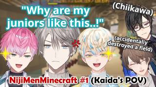 【ENG SUB】NijiMen Minecraft Server Highlights #1【Kaida Haru 甲斐田晴 / NIJISANJI にじさんじ 】