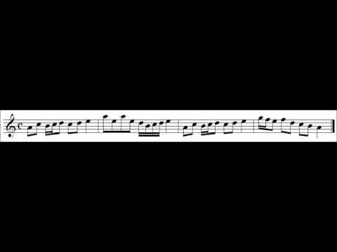 Teach yourself Scottish bagpipes scale exercise 5 - high pitch