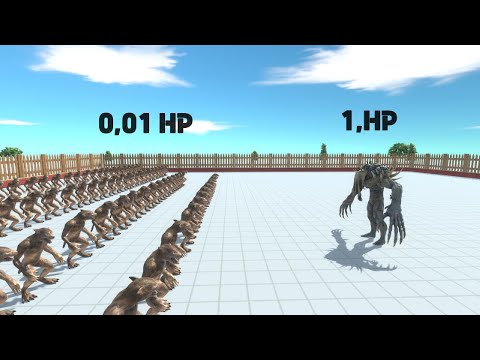 100X Units With 0,01 HP VS EVERY BOSS - Animal Revolt Battle Simulator