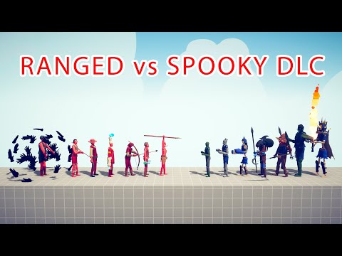 RANGED Team vs SPOOKY DLC Team - Totally Accurate Battle Simulator TABS