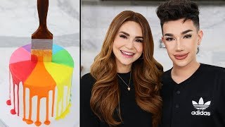 Making A Paint Drip Cake w/ James Charles!