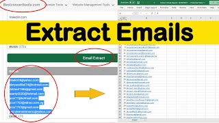 How to Extract Emails from Linkedin, ... using our Free Email Extractor Tool