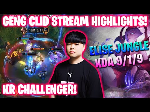 Clid Stream Elise Jungle Destroy KR Challenger | Stream Highlights