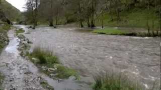 preview picture of video 'Dovedale stepping stones, Derbyshire side, 27th April 2012 - 2'