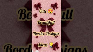 3 Simple Drawing Border Design for Project Front Page ✨Beautiful Drawi