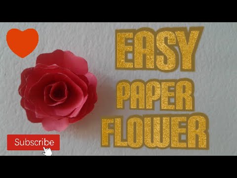 Easy paper flower step by step 😍😍 । Nuzhat and Mom's craft bd