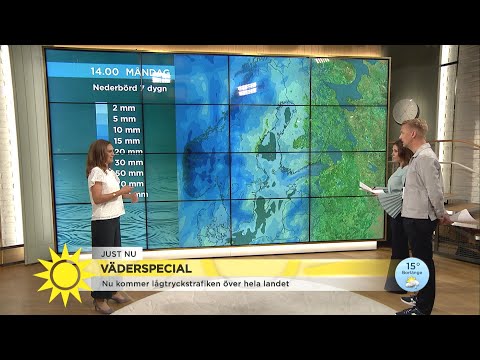 Nu pausar värmen - hit kommer det välbehövliga regnet - Nyhetsmorgon (TV4)