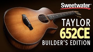 Video thumbnail for Taylor 652ce Builder's Edition 12-string Acoustic-electric Guitar Demo by Sweetwater