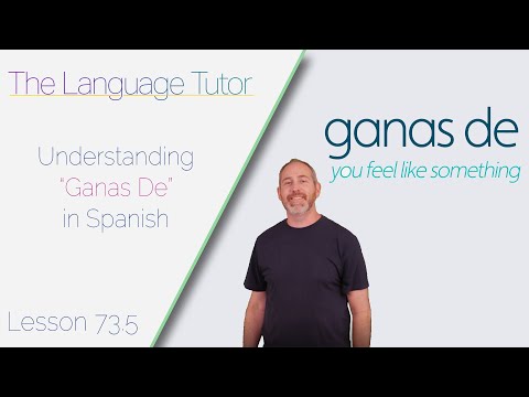 Understanding "Ganas De" in Spanish | The Language Tutor *Lesson 73.5*