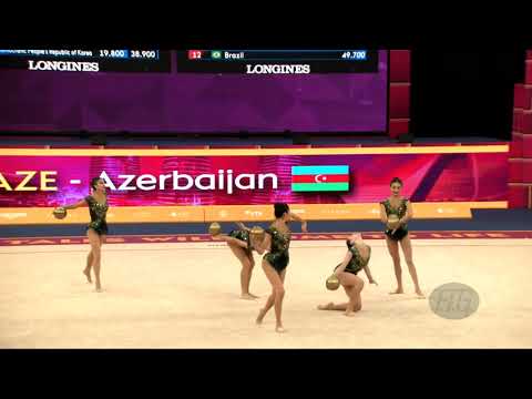 Azerbaijan (AZE) - 2019 Rhythmic Worlds, Baku (AZE) - Qualifications 5 Balls